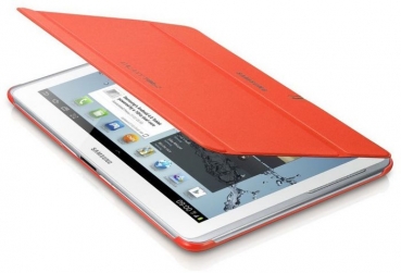 Book Cover Samsung Galaxy Tab 2 (10.1) orange EFC-1H8SOECSTD aufgeklappt HandyShop MobileWorld Linz
